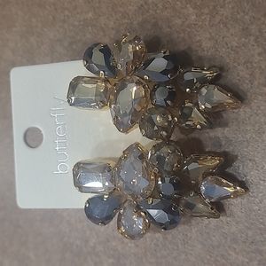 Gold earrings by Butterfly. Lead and nickel compliant.